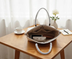 Royal Monogram Tote Handbag