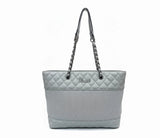 Royal Striped Tote Bag