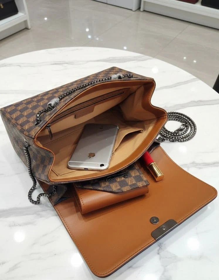 LV Patterned Textured Bags 2pc