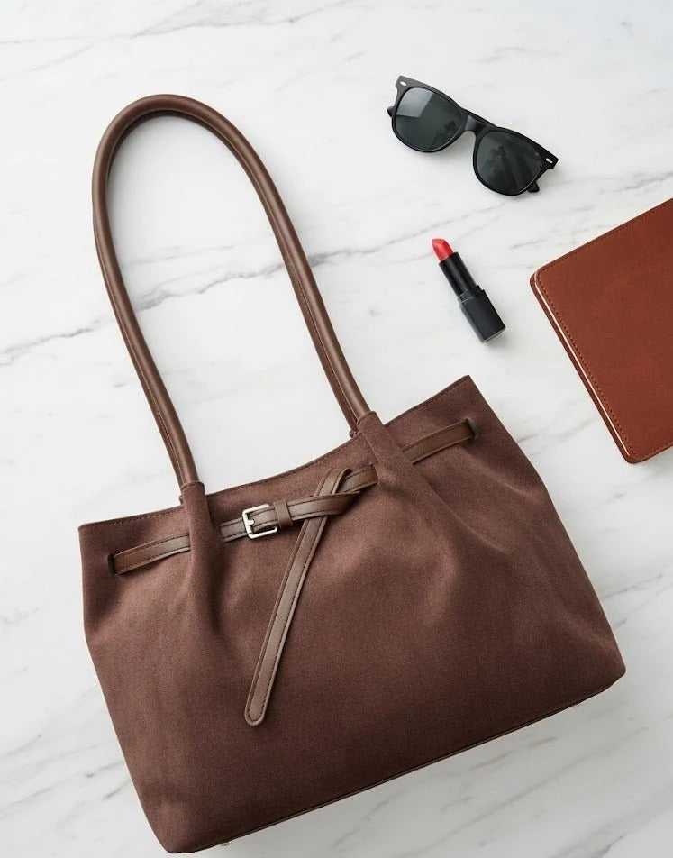 Slouchy Suede Tote