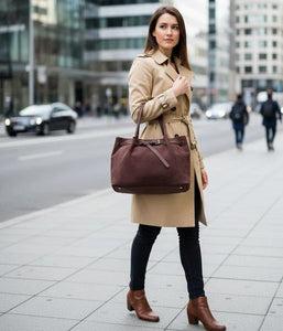Slouchy Suede Tote